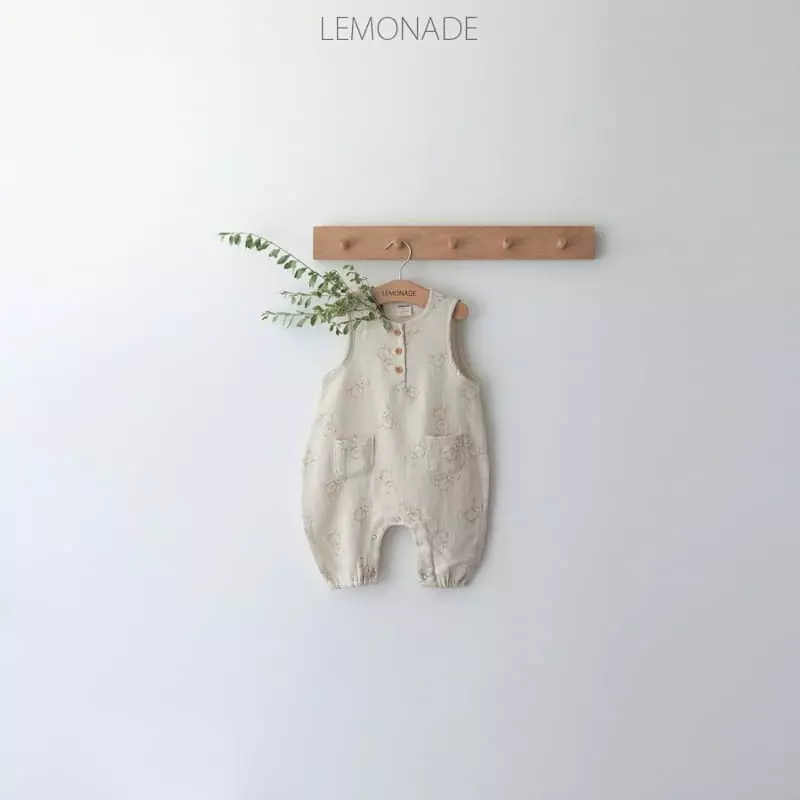 Lemonade - Korean Baby Fashion - #babyfashion - My Room Bodysuit with Bonnet - 3