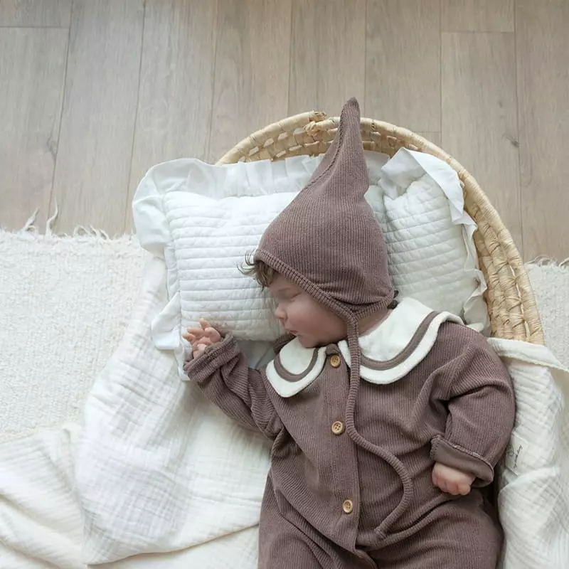 Lemonade - Korean Baby Fashion - #babygirlfashion - Choco Bodysuit with Bonnet - 6