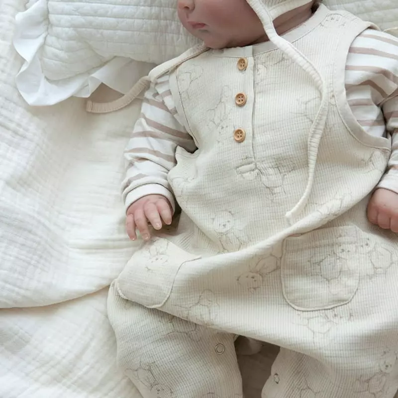 Lemonade - Korean Baby Fashion - #babylifestyle - My Room Bodysuit with Bonnet - 6