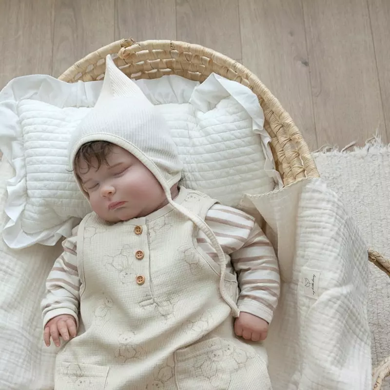 Lemonade - Korean Baby Fashion - #babyoninstagram - My Room Bodysuit with Bonnet - 7