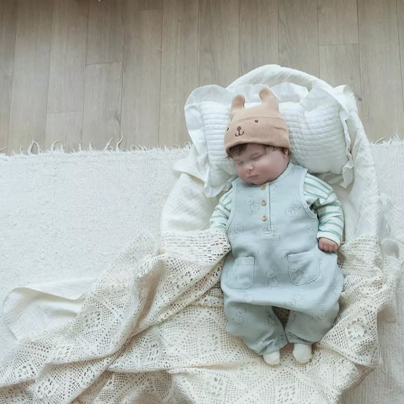 Lemonade - Korean Baby Fashion - #babyootd - My Room Bodysuit with Bonnet - 8