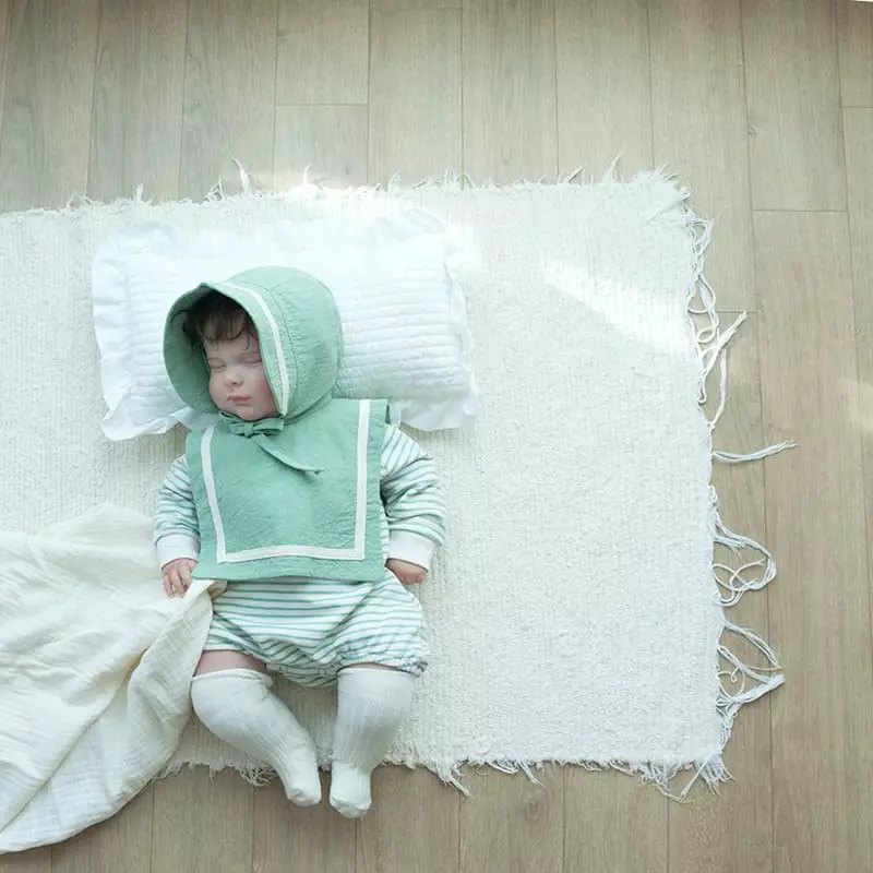 Lemonade - Korean Baby Fashion - #babyoninstagram - Baro Bodysuit with Bonnet - 4