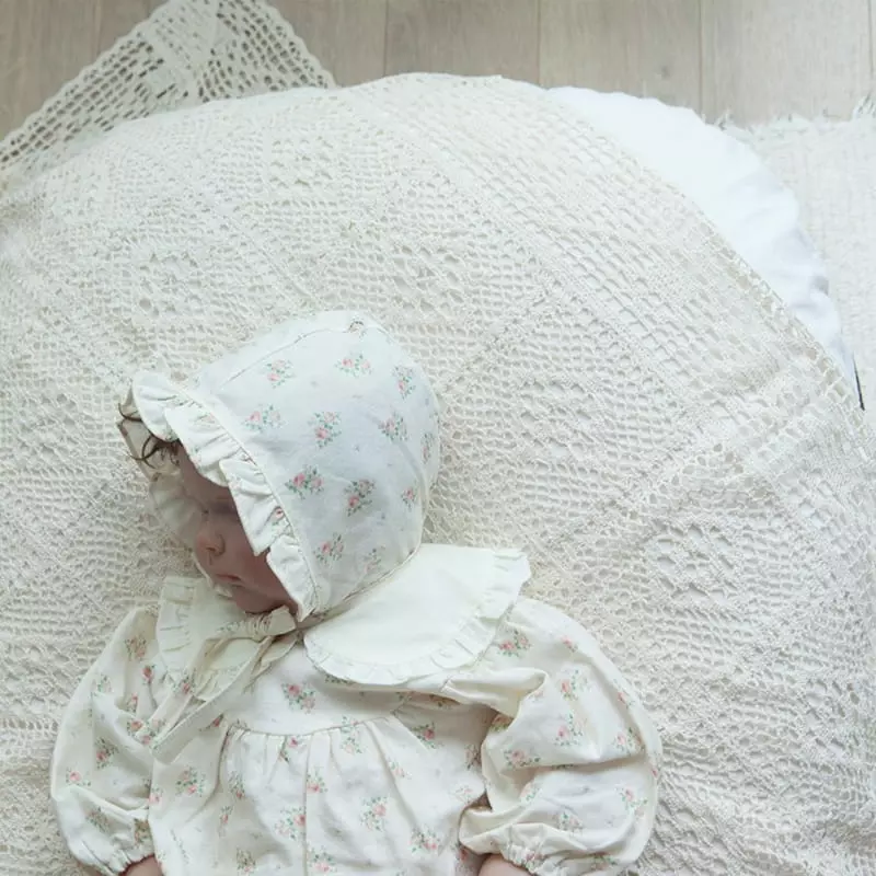 Lemonade - Korean Baby Fashion - #babyoutfit - Mago Bodysuit with Bonnet - 12
