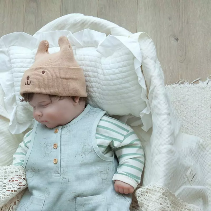 Lemonade - Korean Baby Fashion - #babyoutfit - My Room Bodysuit with Bonnet - 9