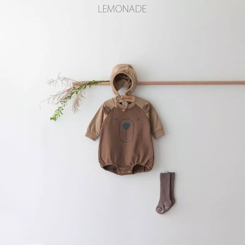 Lemonade - Korean Baby Fashion - #babyoutfit - Cooing Bodysuit with Bonnet - 3