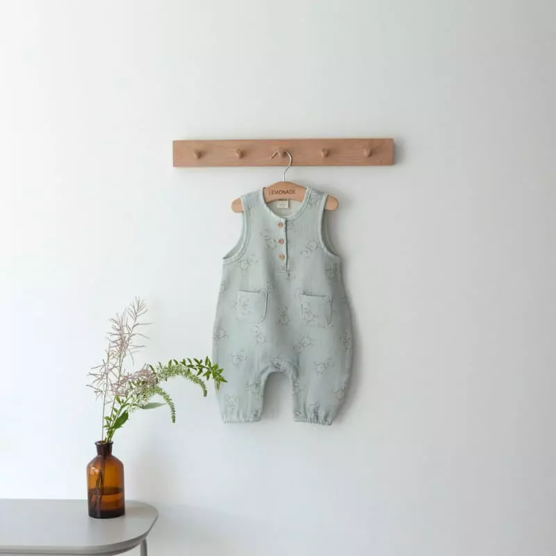 Lemonade - Korean Baby Fashion - #onlinebabyboutique - My Room Bodysuit with Bonnet - 12