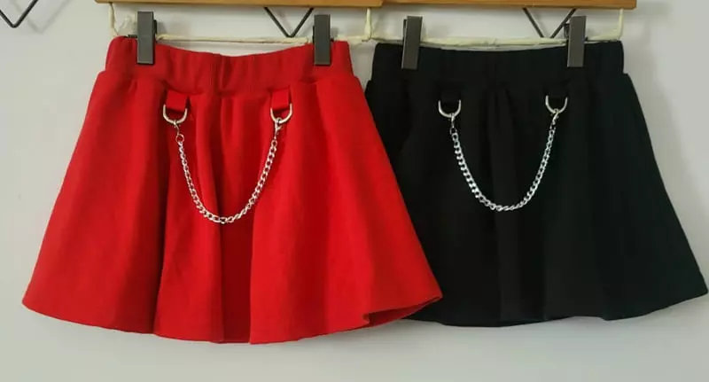 Lilas - Korean Children Fashion - #childofig - Chain Skirt - 12