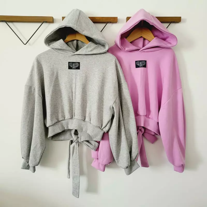 Lilas - Korean Children Fashion - #childrensboutique - Ribbon Hoody Tee - 7
