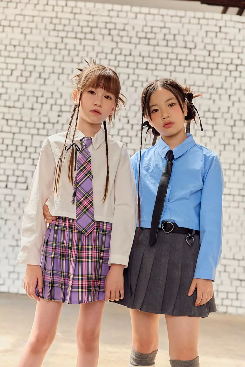 Lilas - Korean Children Fashion - #kidsshorts - Lilla Neck Tie - 7