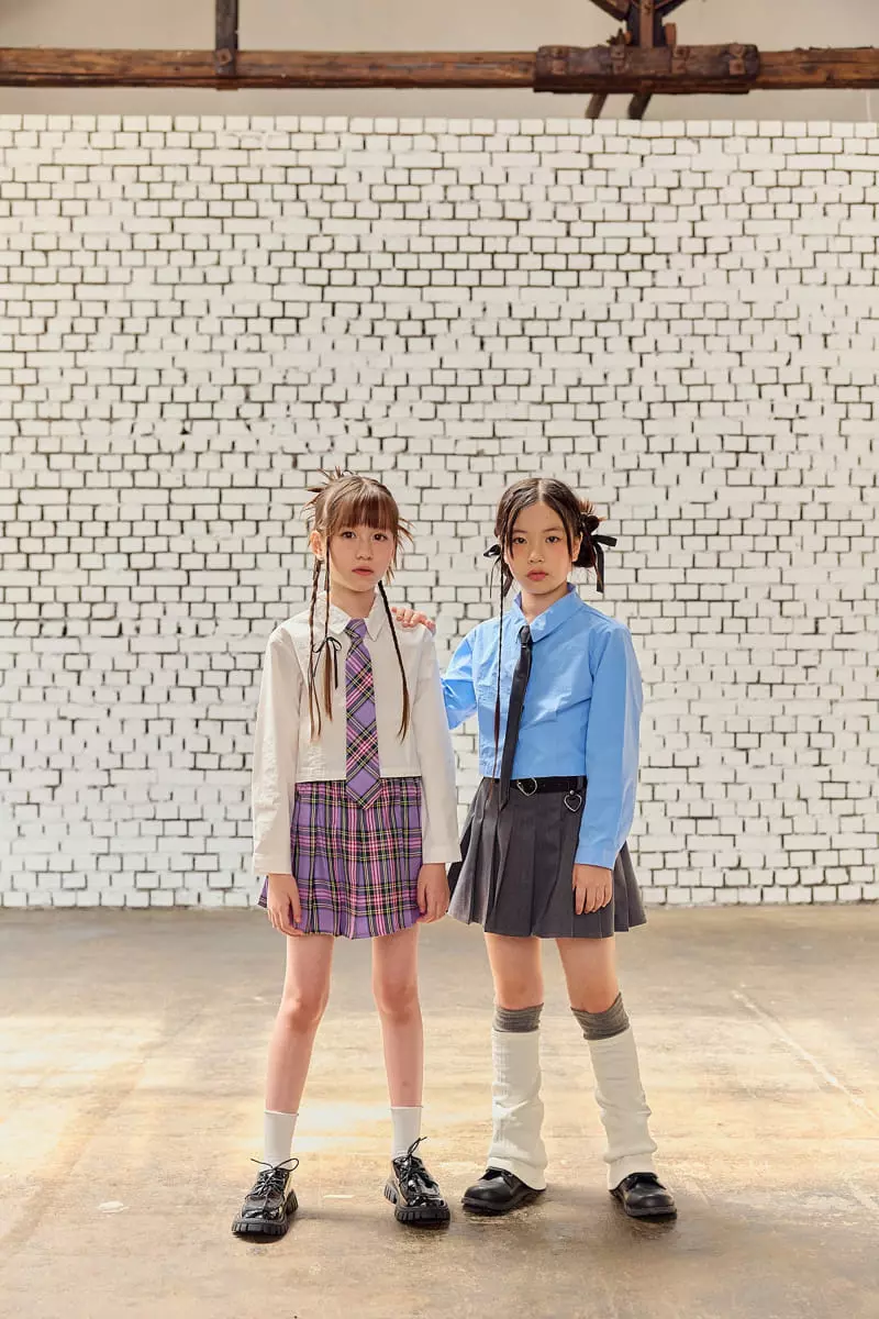 Lilas - Korean Children Fashion - #kidzfashiontrend - Crop Shirt - 2
