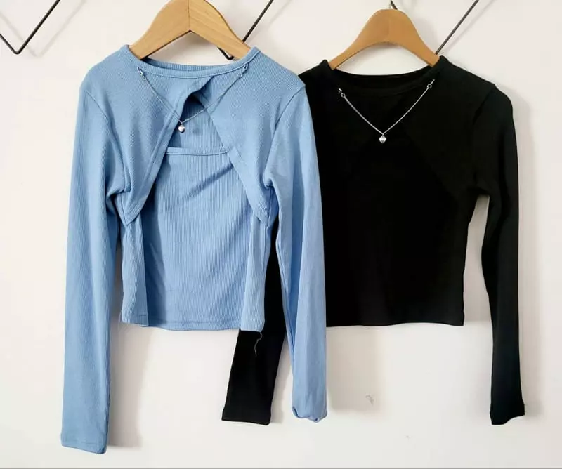 Lilas - Korean Children Fashion - #magicofchildhood - Necklace Tee - 7