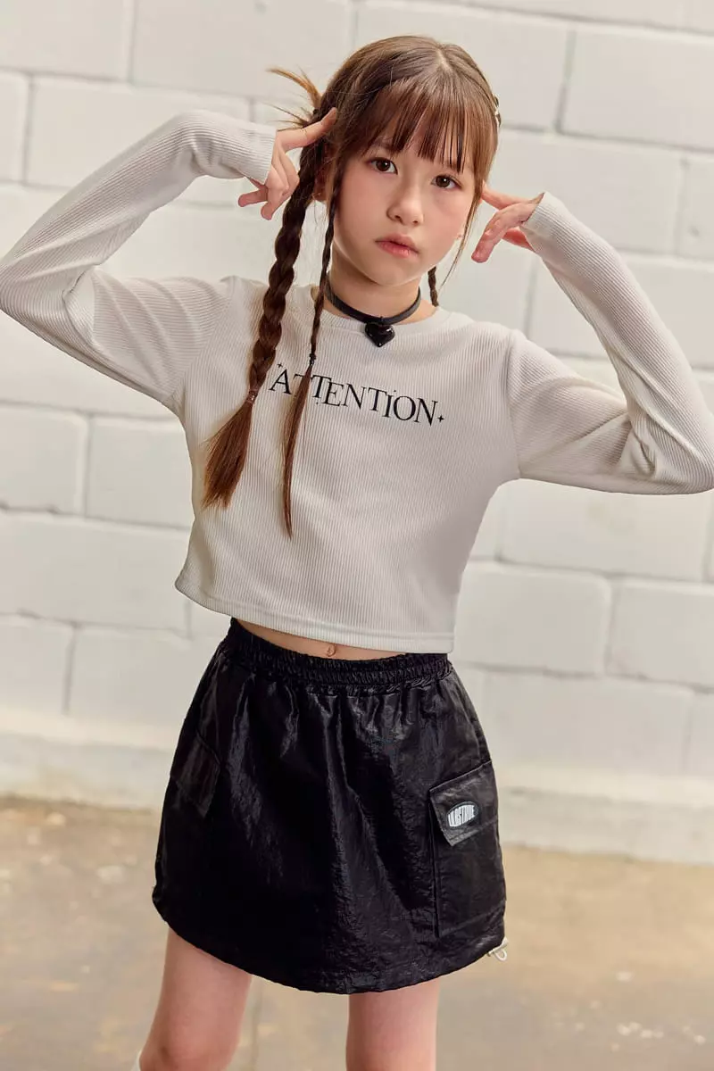 Lilas - Korean Children Fashion - #stylishchildhood - Attention Tee
