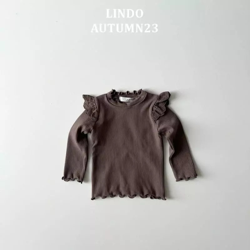 Lindo - Korean Children Fashion - #childofig - Lace Rib Tee - 4
