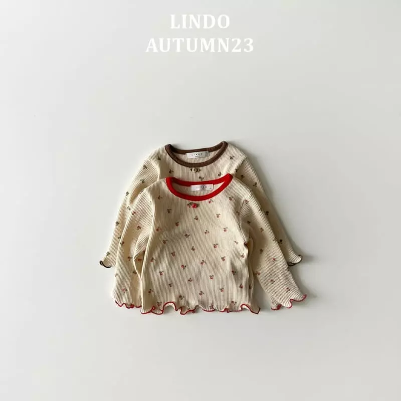 Lindo - Korean Children Fashion - #kidsshorts - Rose Waffle Tee