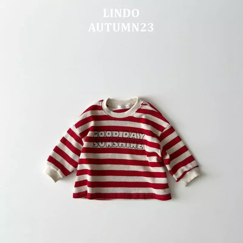 Lindo - Korean Children Fashion - #kidsshorts - Good Day Waffle Tee - 4