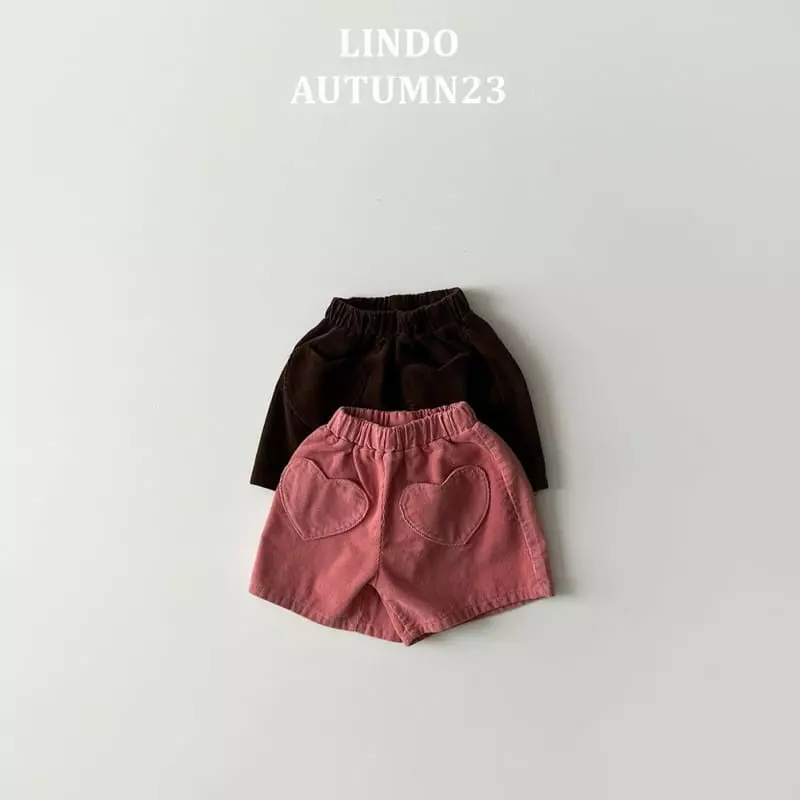Lindo - Korean Children Fashion - #littlefashionista - Heart Pocket Pants