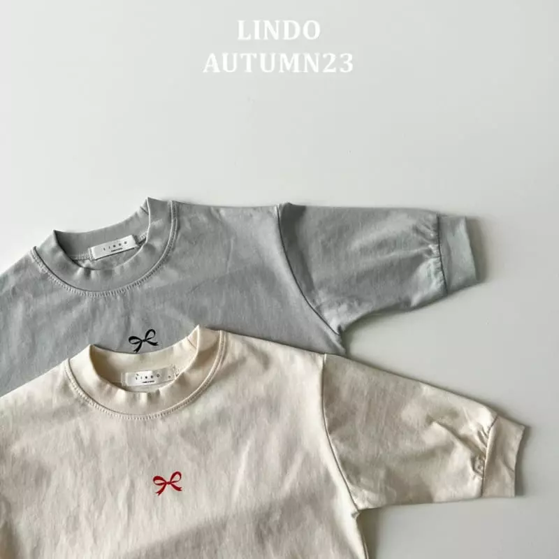 Lindo - Korean Children Fashion - #prettylittlegirls - Mini Ribbon Tee - 2