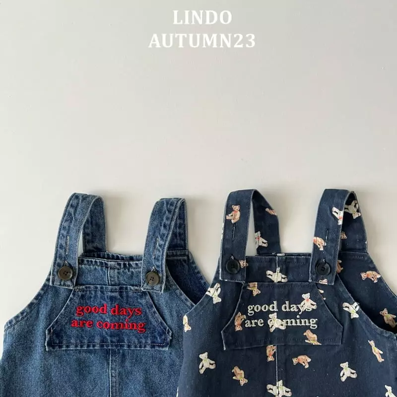 Lindo - Korean Children Fashion - #prettylittlegirls - Cuty Dungarees One-piece - 5