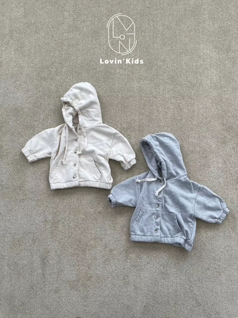 Lovin - Korean Children Fashion - #designkidswear - Button Hoody - 4