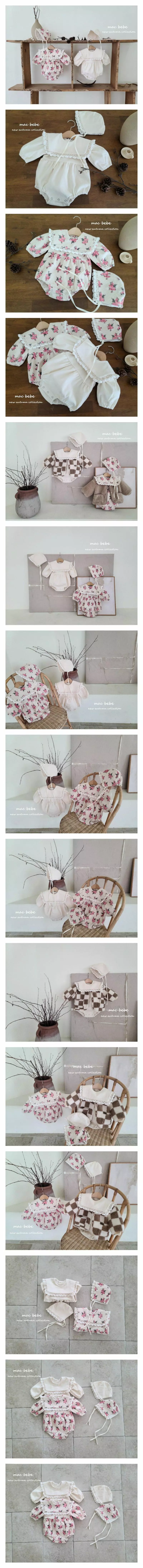 Mac - Korean Baby Fashion - #babylifestyle - Square Bodysuit Set