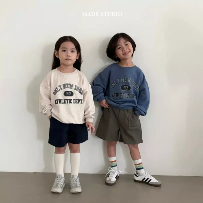Made Studio - Korean Children Fashion - #stylishchildhood - New York Sweats Tee - 7