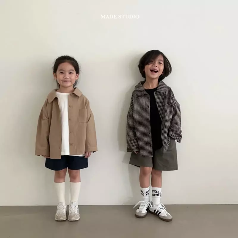 Made Studio - Korean Children Fashion - #todddlerfashion - Pocket Shirt - 7