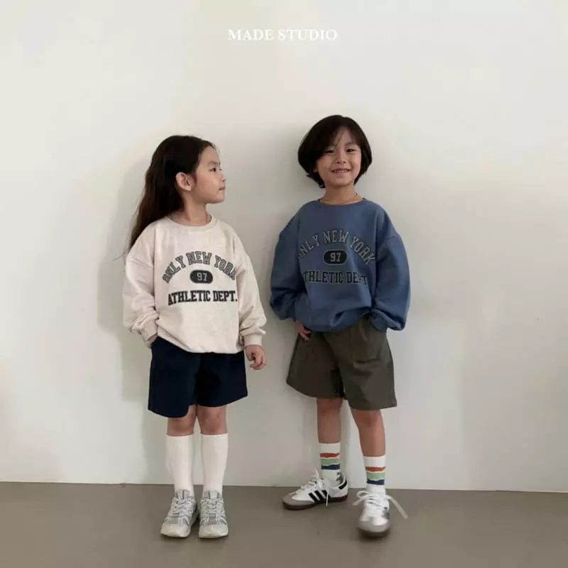 Made Studio - Korean Children Fashion - #toddlerclothing - New York Sweats Tee - 6