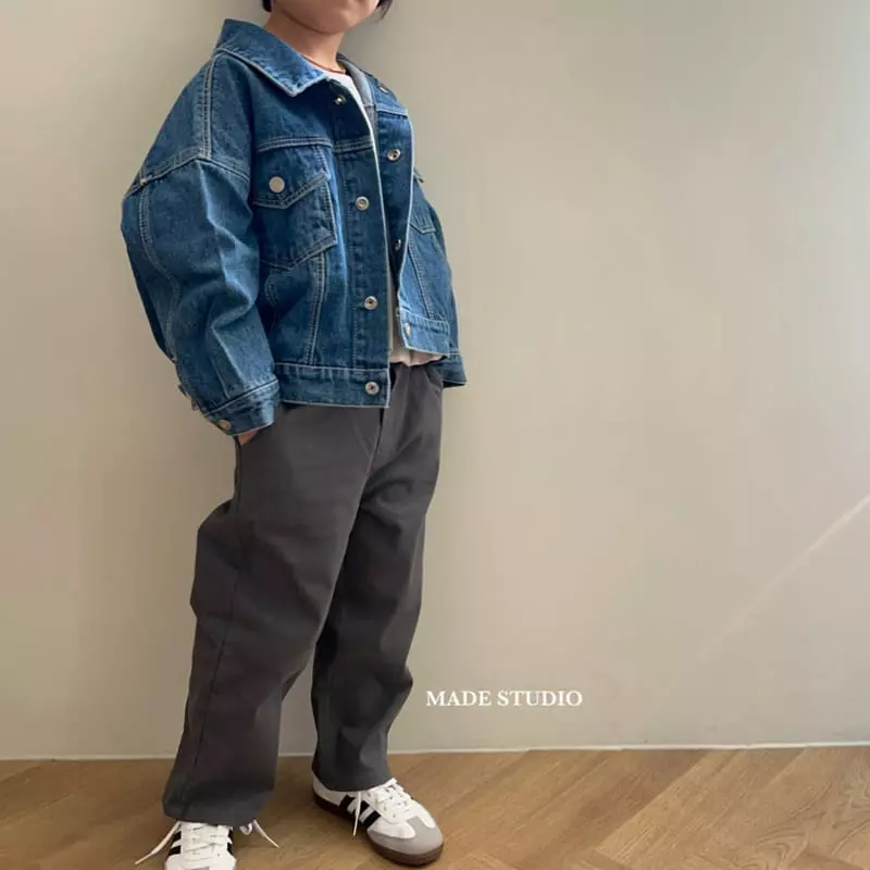 Made Studio - Korean Children Fashion - #toddlerclothing - Denim Jacket - 2