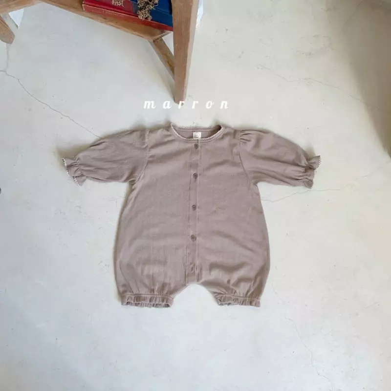 Marron Kid - Korean Baby Fashion - #babyboutique - Bebe Eyelet Bodysuit