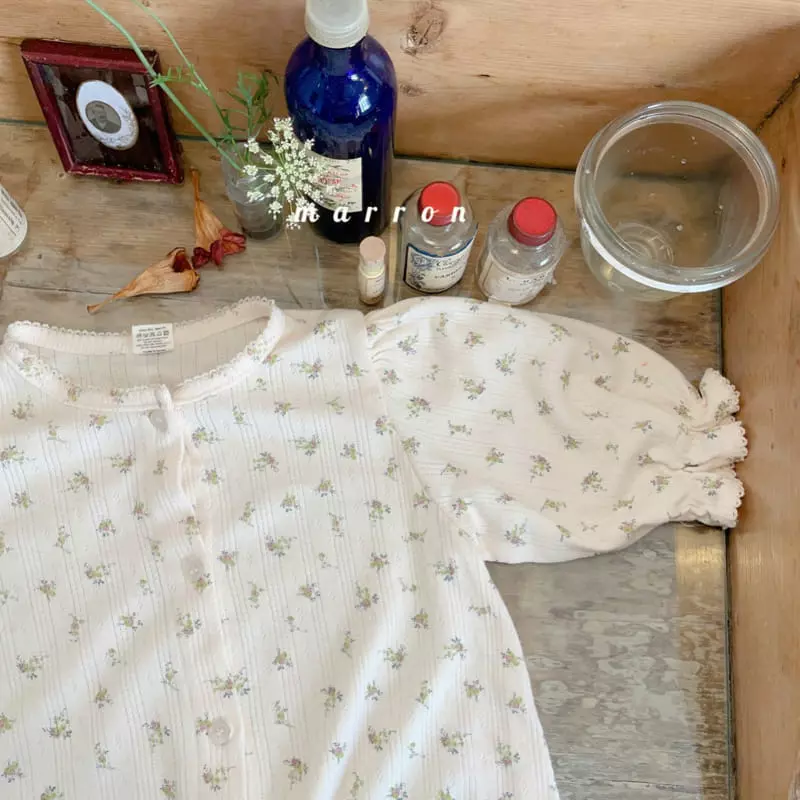 Marron Kid - Korean Baby Fashion - #babylifestyle - Bebe Eyelet Bodysuit - 7