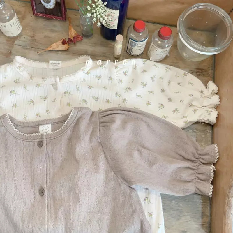 Marron Kid - Korean Baby Fashion - #babyoninstagram - Bebe Eyelet Bodysuit - 8