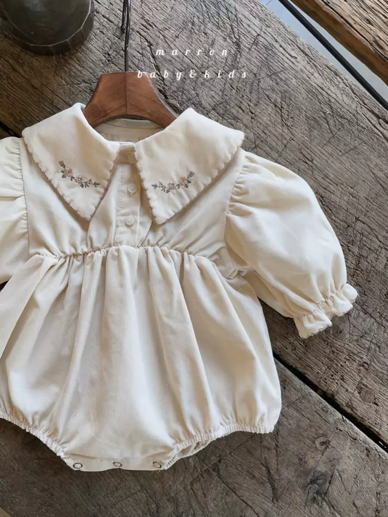 Marron Kid - Korean Baby Fashion - #babywear - Embrodiery Bodysuit - 11