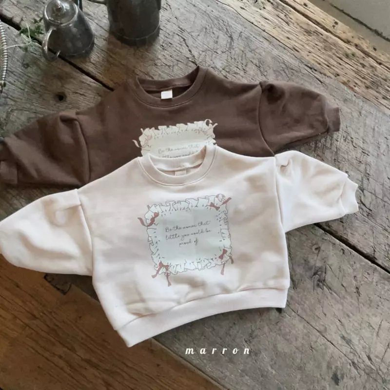 Marron Kid - Korean Children Fashion - #Kfashion4kids - Ribbon Sweatshirt - 3