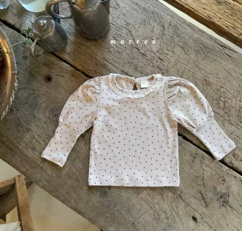 Marron Kid - Korean Children Fashion - #Kfashion4kids - Balloon Heart Tee - 2