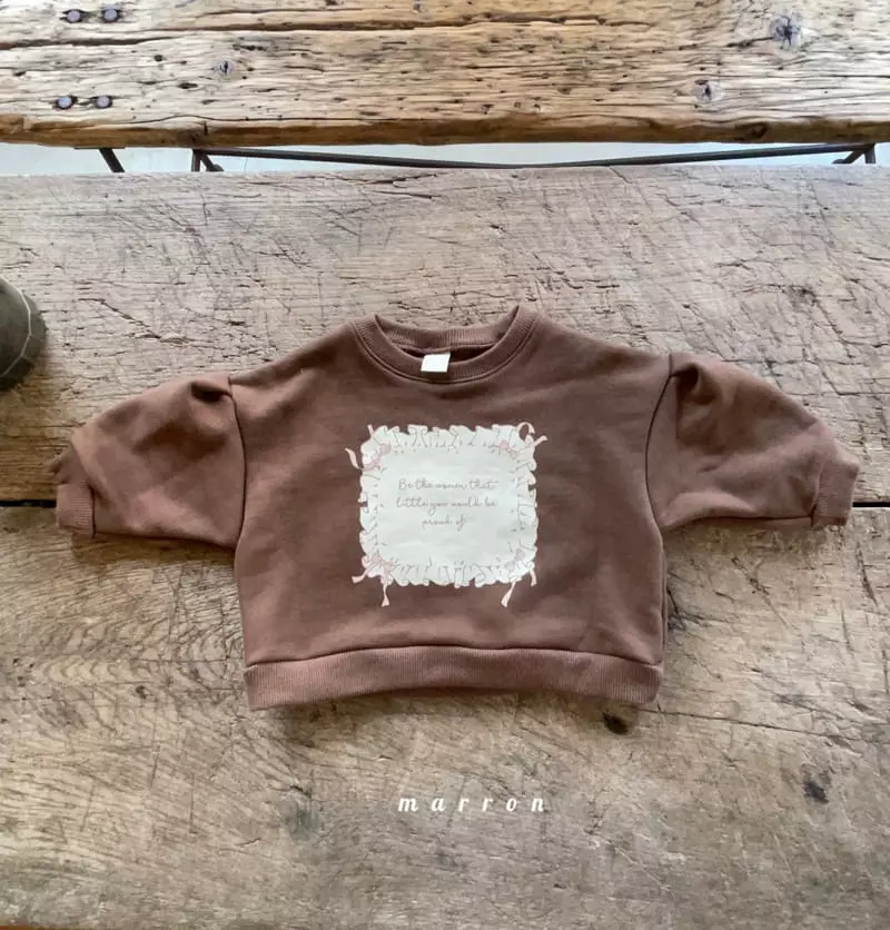 Marron Kid - Korean Children Fashion - #childofig - Ribbon Sweatshirt - 11