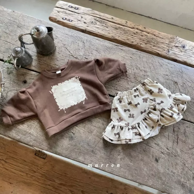 Marron Kid - Korean Children Fashion - #childrensboutique - Ribbon Sweatshirt - 12