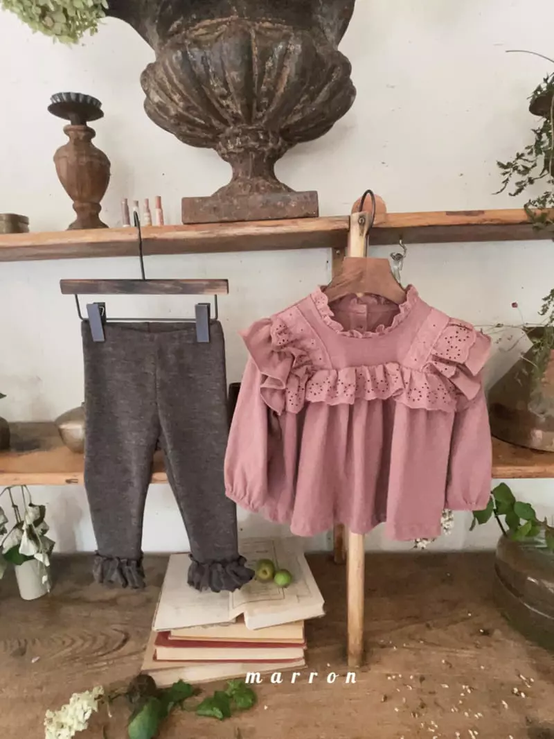Marron Kid - Korean Children Fashion - #kidsshorts - Momo Leggings - 8