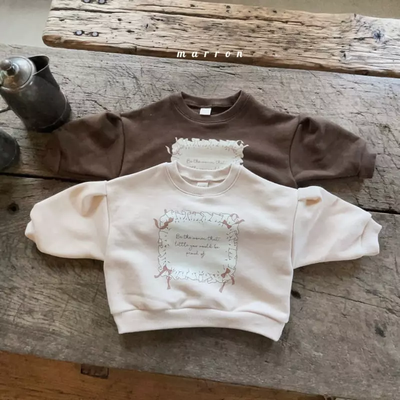 Marron Kid - Korean Children Fashion - #kidsstore - Ribbon Sweatshirt
