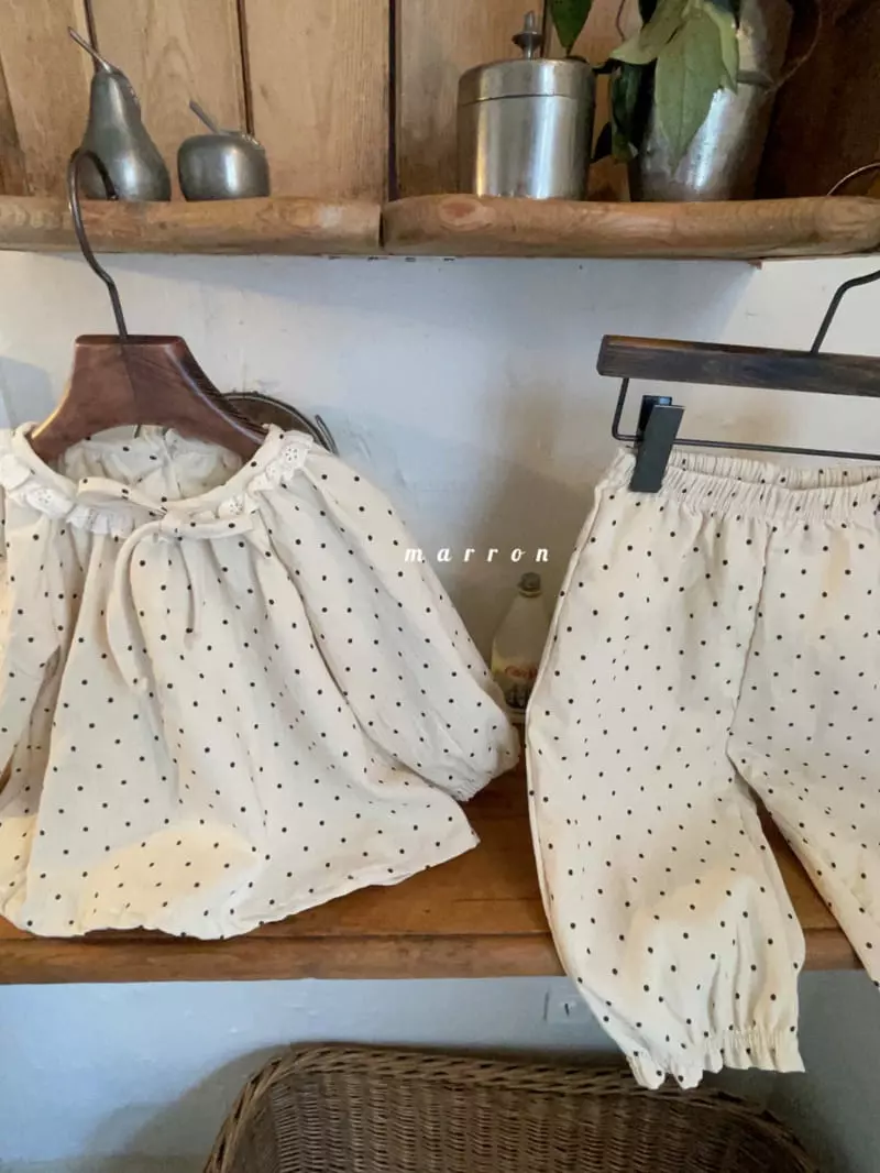 Marron Kid - Korean Children Fashion - #kidzfashiontrend - Della Top Bottom Set - 11