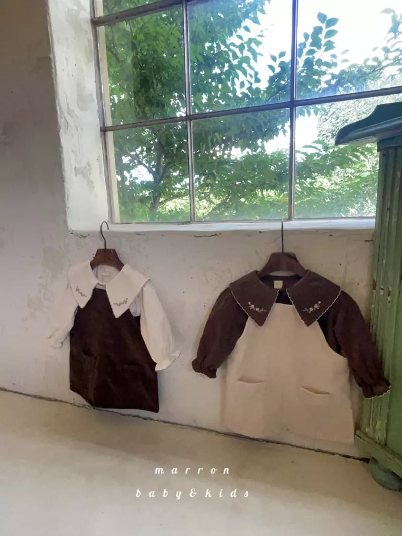 Marron Kid - Korean Children Fashion - #kidzfashiontrend - Dungarees Pocket One-piece - 2