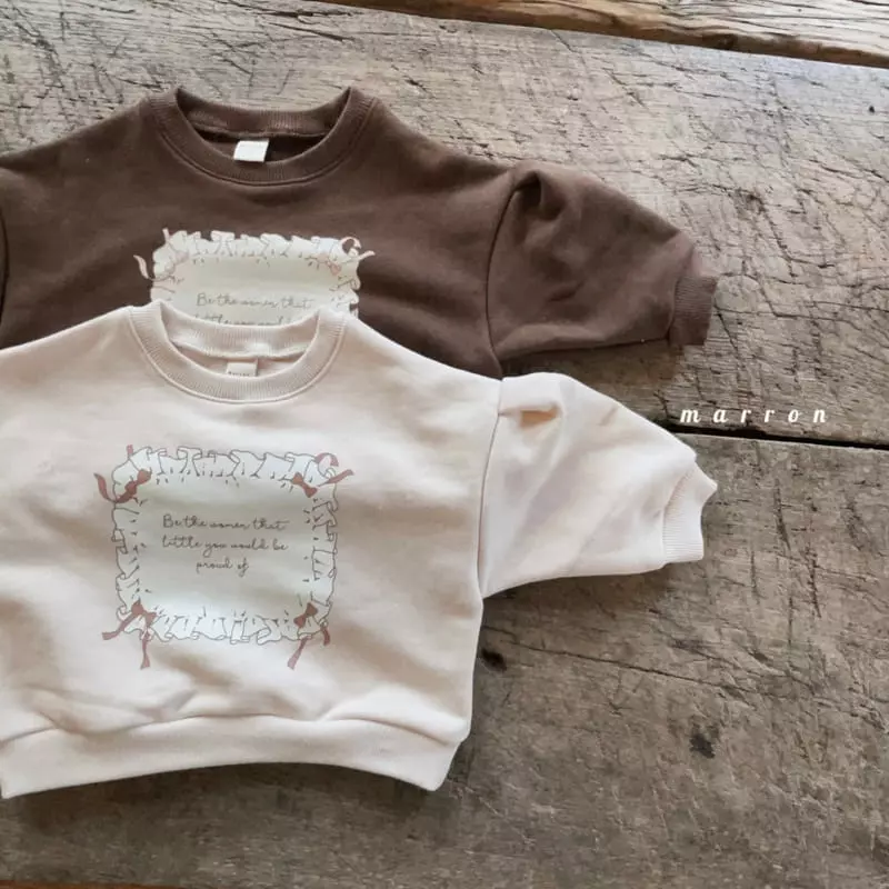 Marron Kid - Korean Children Fashion - #kidzfashiontrend - Ribbon Sweatshirt - 2