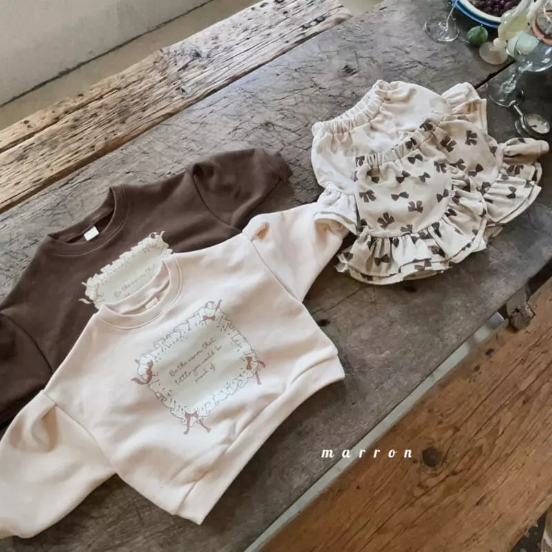 Marron Kid - Korean Children Fashion - #Kfashion4kids - Ribbon Sweatshirt - 4