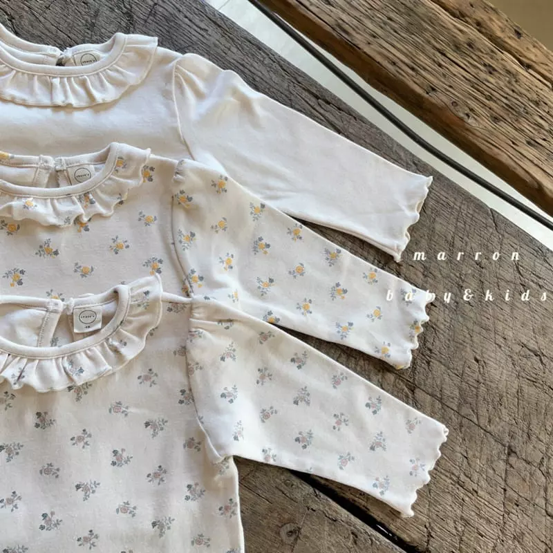 Marron Kid - Korean Children Fashion - #littlefashionista - Irin Frill Tee - 2