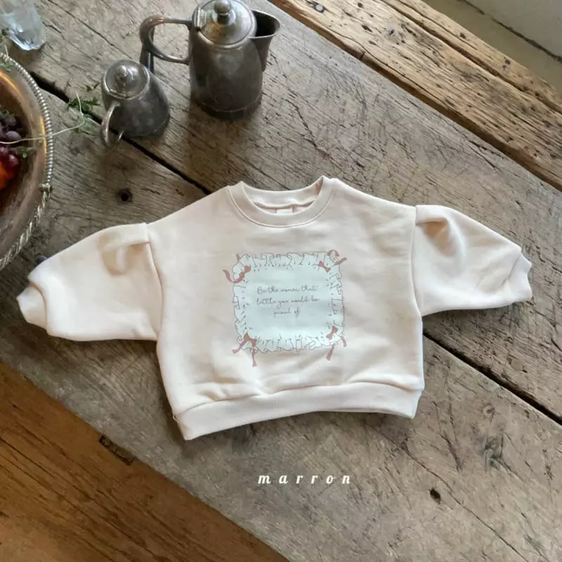 Marron Kid - Korean Children Fashion - #magicofchildhood - Ribbon Sweatshirt - 5