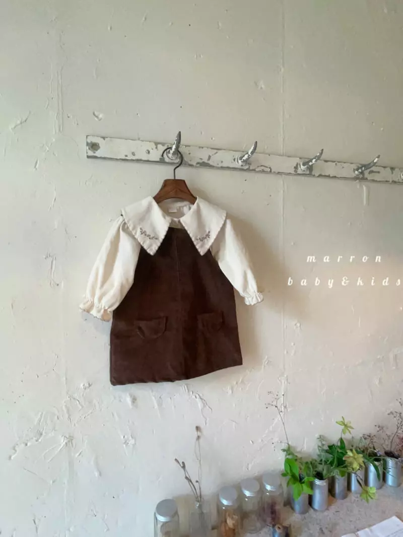 Marron Kid - Korean Children Fashion - #minifashionista - Dungarees Pocket One-piece - 6