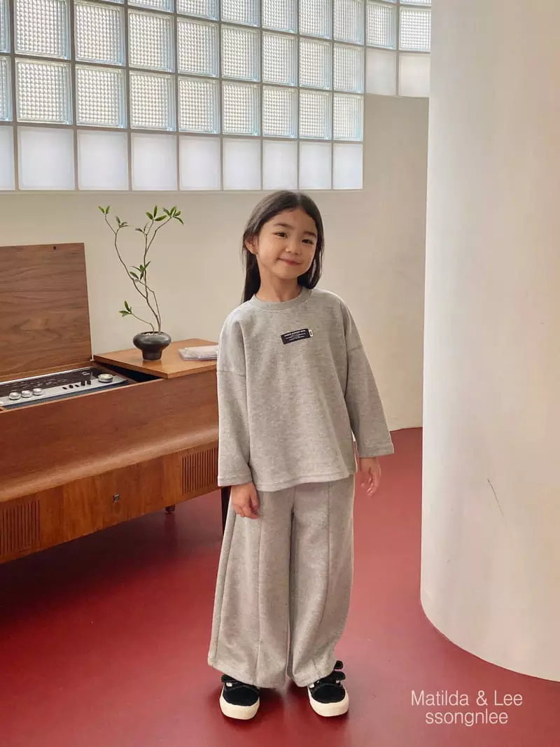 Matilda & Lee - Korean Children Fashion - #Kfashion4kids - Wide Top Bottom Set - 5