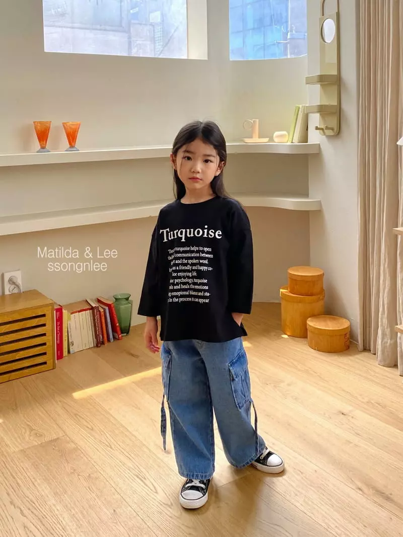 Matilda & Lee - Korean Children Fashion - #todddlerfashion - Lettering Slit Tee - 11