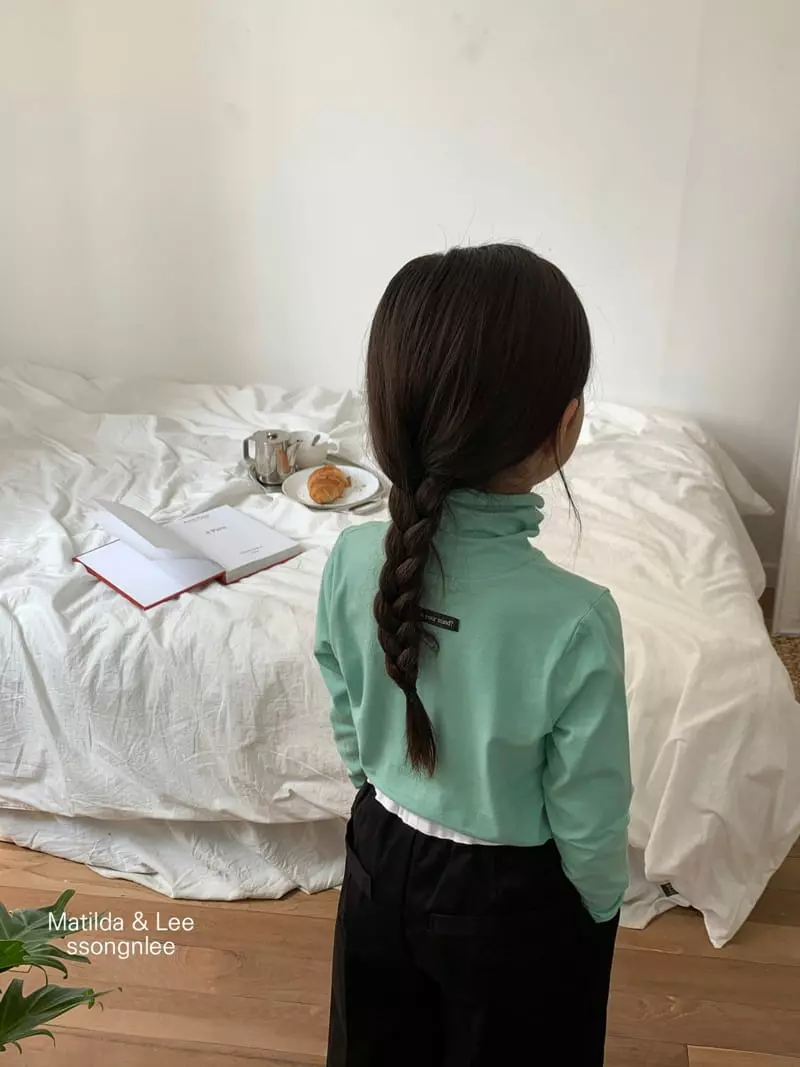 Matilda & Lee - Korean Children Fashion - #todddlerfashion - Lavel Turtleneck Tee - 8