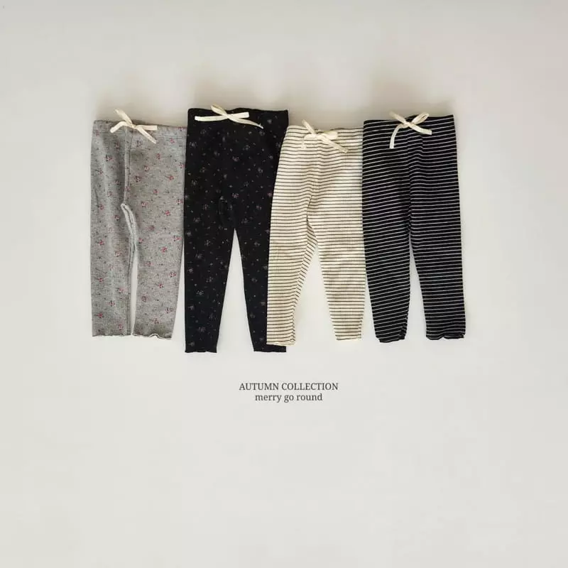 Merry Go Round - Korean Children Fashion - #childofig - Waffle Leggings - 8