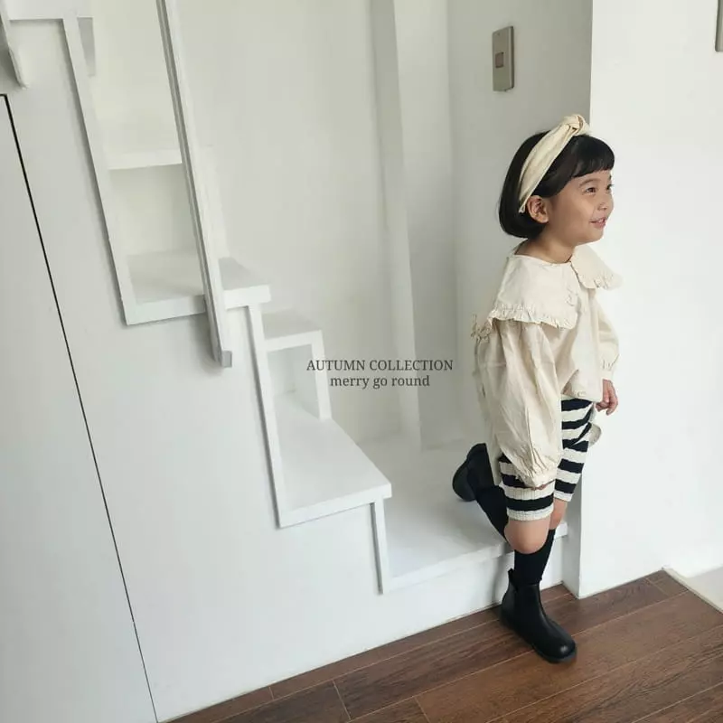 Merry Go Round - Korean Children Fashion - #childofig - Frill bLouse - 8